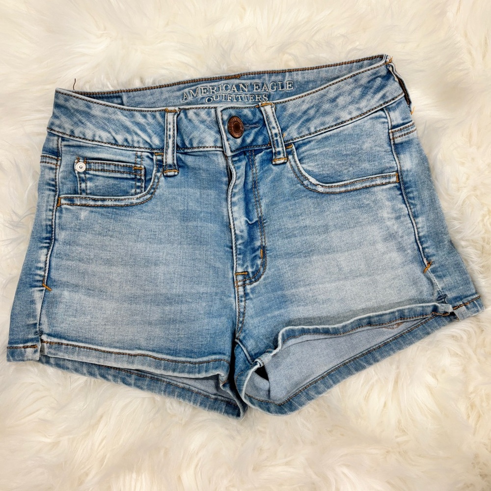 American Eagle hi rise shortie shorts